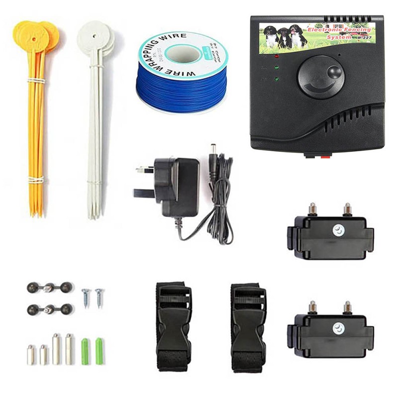 Rechargeable Electronic Dog Fence Wired Containment System with Waterproof Collars Rechargeable Electronic Dog Fence Wired Containment System with Waterproof Collars