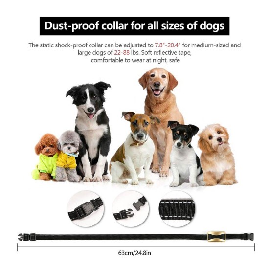 Waterproof Dog Training Collars with Remote and Rechargeable Vibrating Dog Collars for 2 Dogs