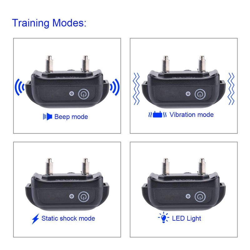 Dog Training Collars with Waterproof and Rechargeable Remote Dog Shock Collars Dog Training Collars with Waterproof and Rechargeable Remote Dog Shock Collars