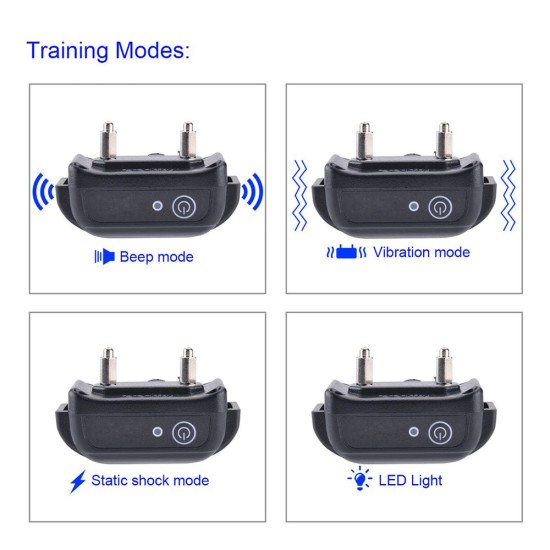 Rechargeable Remote Dog Training Collars with Waterproof Electric Dog Collars for 2 Dogs