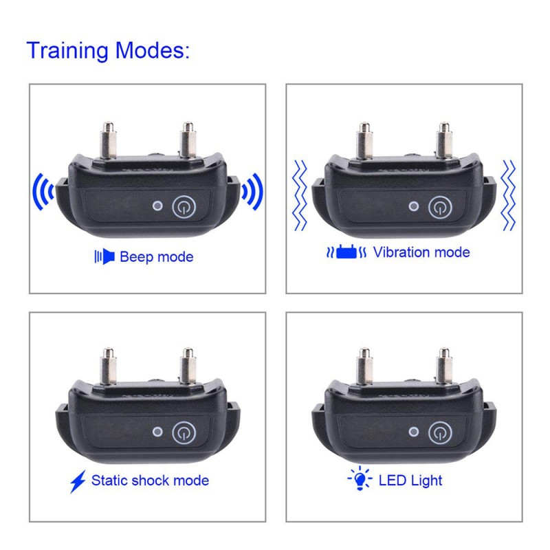 Rechargeable Remote Dog Training Collars with Waterproof Electric Dog Collars for 2 Dogs Rechargeable Remote Dog Training Collars with Waterproof Electric Dog Collars for 2 Dogs