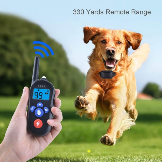 Rechargeable Remote Dog Training Collars with Waterproof Electric Dog Collars for 2 Dogs