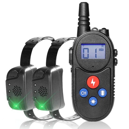 Dog Training Collars with Walkie Talkie Remote Control Electric Dog Collars for 2 dogs