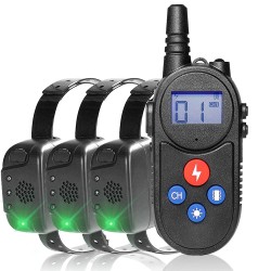 Dog Training Collars with Walkie Talkie Remote Control Vibrating Dog Collars for 3 dogs