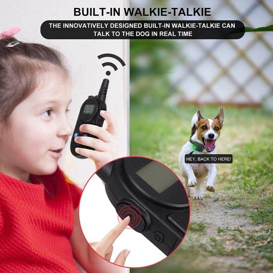 Dog Training Collars with Walkie Talkie Remote Control Vibrating Dog Collars for 3 dogs