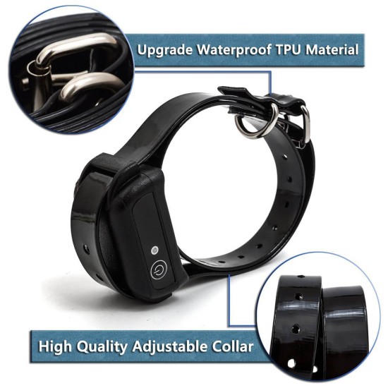 Waterproof Dog Training Collars with Remote Rechargeable Vibrating Dog Collars for 2 Dogs