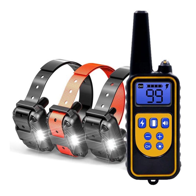 Dog Training Collars Remote Rechargeable and waterproof Vibrating Dog Collars for 3 Dogs Dog Training Collars Remote Rechargeable and waterproof Vibrating Dog Collars for 3 Dogs