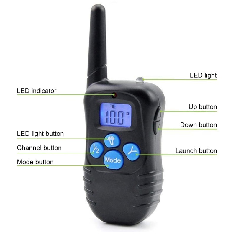 Dog Training Collar with Waterproof and Rechargeable Remote Electric Dog Collars Dog Training Collar with Waterproof and Rechargeable Remote Electric Dog Collars