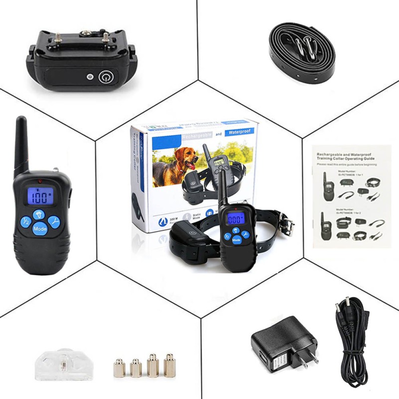 Dog Training Collar with Waterproof and Rechargeable Remote Electric Dog Collars Dog Training Collar with Waterproof and Rechargeable Remote Electric Dog Collars