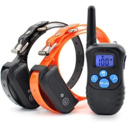 Rechargeable Remote Dog Training Collars with Waterproof Dog Shock Collar for 2 Dogs